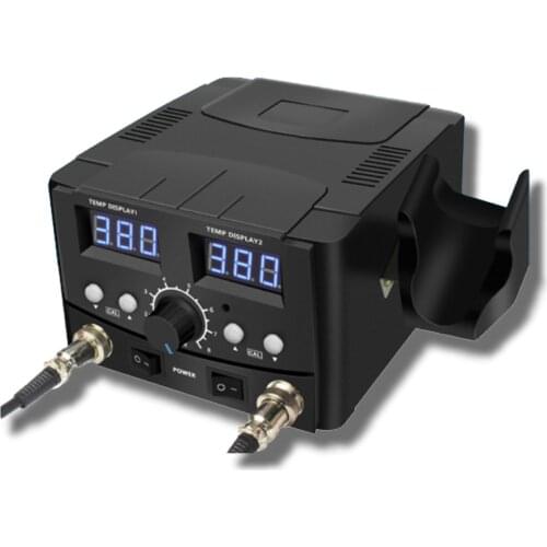 YCD-8582D hot air gun desoldering station 2-in-1 936 electric iron soldering station set hot air desoldering station