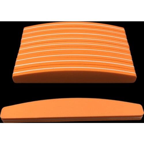 50Pcs/lot Orange 100/180 File Files Buffer Smooth Buff Sanding Nail Files Manicure Shape Shining Buffing Tool