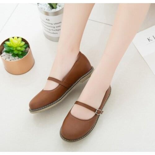 Plus Size 9 10 11 12 ladies high heels women shoes woman pumps One-word strap buckle single shoe