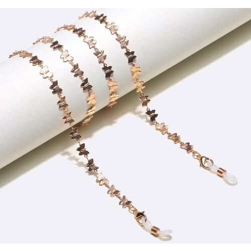 Women Glasses Chain Face Mask Chain Necklace Strap Non-slip Eyeglasses Holder Cord Neck Sunglass Strap Chain for Unisex Jewelry