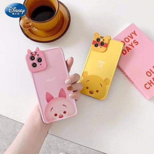 Disney iPhone 12 Pro Max Case Cover Winnie Pooh Piglet Cute Eeyore Protector Cover for iPhone 11 Pro Max zz0523-1