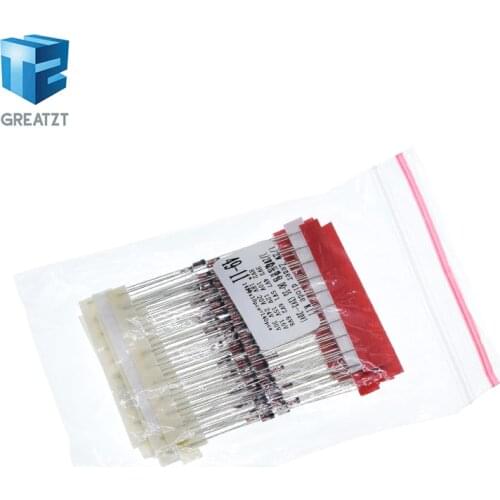 GREATZT 140PCS 1/2w 0.5W Zener Diode 3.3-30V 14values*10pcs=140pcs Assorted Assortment Set New electronic diy kit