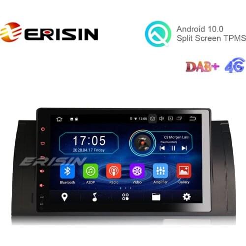 Erisin ES5993B 9" Android 10.0 Auto Radio GPS Sat Wifi DVB-T2 DAB+ for BMW 5er E39 E53 M5 X5