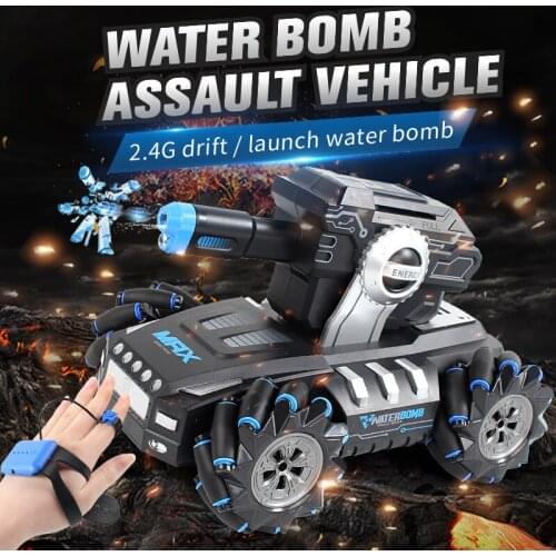 Hot Sales Shooting Water Bomb Bullet Skidding Drift Off-road Stunt Tank Truck Toys