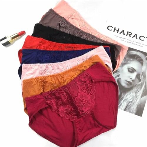 Jian Peng Sexy underwear Lady lace Japanese Simple and Seamless Pure Cotton underwear women Low Waist Stretch fashion panties