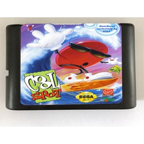Cool Spot Game Cartridge Newest 16 bit Game Card For Sega Mega Drive / Genesis System