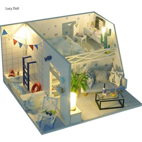 Time Loft DIY Dollhouse With Furniture For Dolls Creative Mini World Doll House Handmade House New Year Goods Young girl Gift