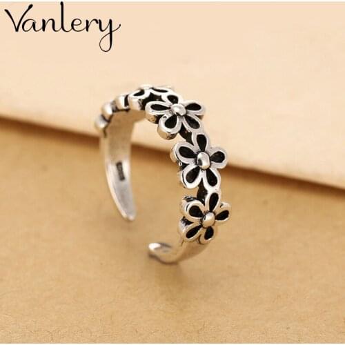 Personality Exaggerated Gothic Flower Rings For Women Charm Engagement Jewelry Girls Open Finger Knuckle Rings