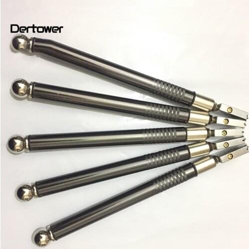 Professional Oil Feed Glass Cutter Diamond Antislip Metal Handle Cutting Tools