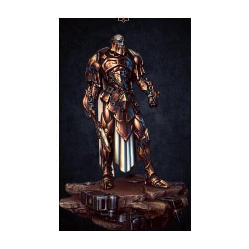 Unassambled 1/24 75mm ancient man warrior stand with base Resin figure miniature model kits Unpainted