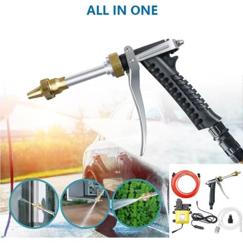 12V 120W Car Self-Priming Washer Gun Pump High Pressure Spray Washing Machine Portable Car cleaning Kit For Car Wash Auto Care