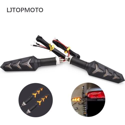 Universal Motorcycle LED Turn Signal Flowing Water Lamp Flashing Indicator For Honda CBR300FA CBR500R CBR500F CBR500X RC51