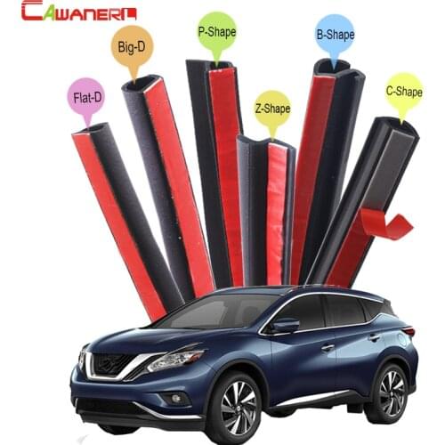 Cawanerl Car Hood Door Trunk Rubber Seal Sealing Strip Kit Seal Trim Weatherstrip For Nissan Armada Murano Rogue Paladin