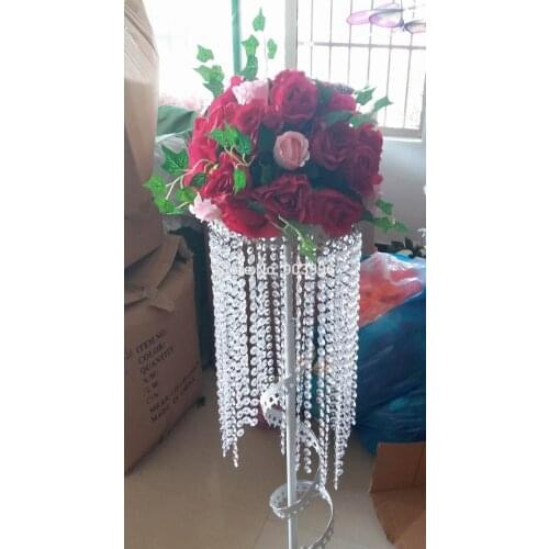 SPR New!RED with green table centerpiece flower ball wedding arch flowers Rose flowers wall candlestick decoratio Free shipping