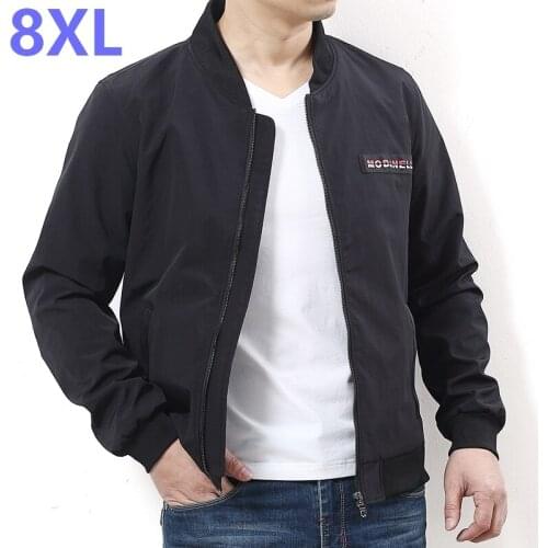 Plus size 10XL 9XL 8XL 6XL 5XL 4XL Spring New Thin Jackets Men Pockets Fashion Windbreaker Casual Brand Coats Loose Fit