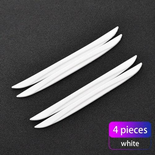 4Pcs Scrape Guard Bumper Guard Car Door Edge Protector Rearview Mirror Protection Sticker Protective Strip Anti-collision Strip