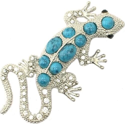 Gecko Animal Brooches for Women Cute Fashion Jewelry Brooch Pins Accessories Kids Gift