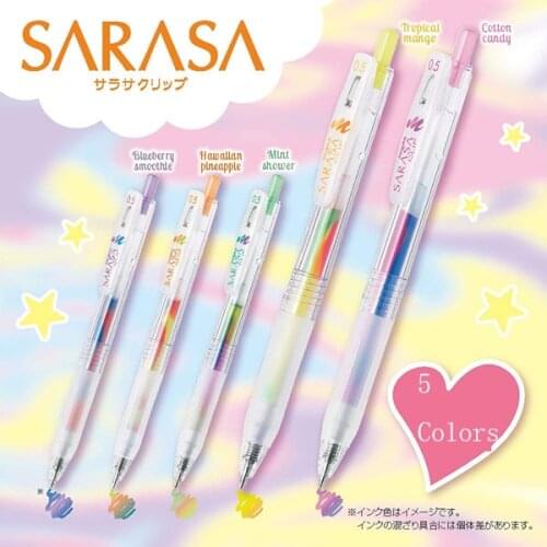 1/2/3/5PcsZebra JJ75 SARASA CLIP Gel Pen 0.5 Mm Marble Color Japan School Supplies Stationery