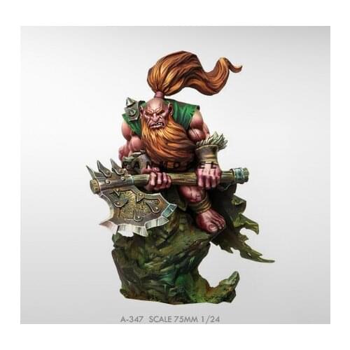 1/24 75mm Resin model kits DIY figure self-assembled A-347