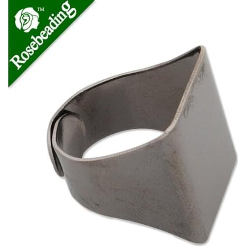 18*20mm Gun Metal Black Plated Adjustable Ring Blanks Base, Flat Pad ring,ring blanks,ring settings blank ,Sold 20PCS Per lot