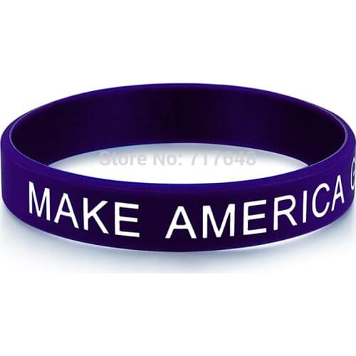 200PCS Make America Great Again wristband silicone bracelets free shipping by FEDEX