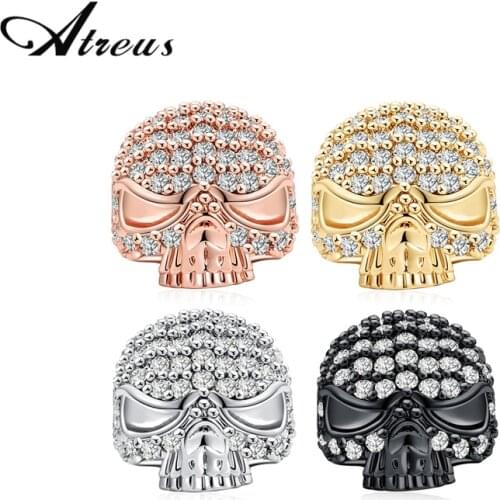3pcs/lot Micro Pave Crystal Tree Of Life Brain Charms Beads Zircon Copper Small Loose Spacer Beads For Jewelry Making