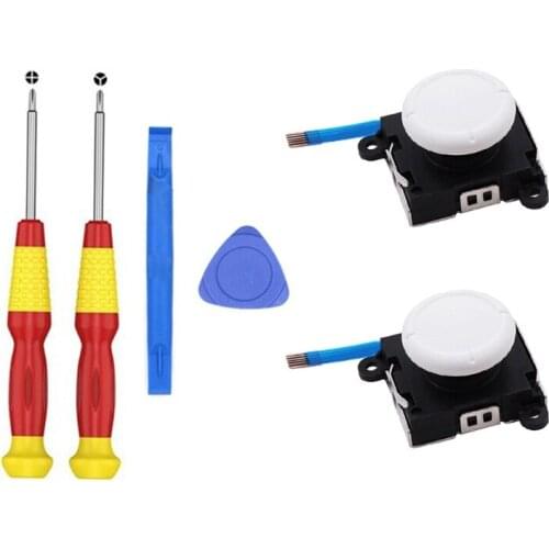 3D Replacement Left & Right Joystick Analog Rocker Stick Screwdriver for Nintend Joy-Con Switch / Switch Lite Controller