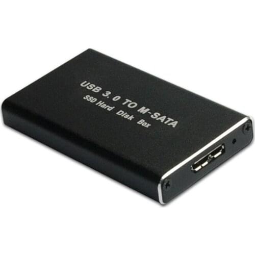 5Gbps USB 3.0 to mSATA SSD Enclosure USB3.0 to mini-SATA Hard Disk adapter M2 SSD External HDD Mobile Box