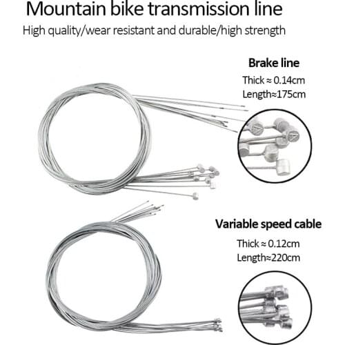 5PCS Stainless Steel Derailleur Cable Bicycle Shift Cables Brake Bike Cable Mountain Road Bike Shift Inner Cable Bike Accessorie