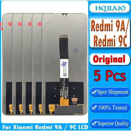 3/5/10 PCS Original New LCD For Xiaomi Redmi 9A 9C 9AT LCD display Touch Panel Screen Digitizer Assembly Its the same screen