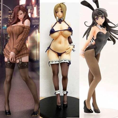 1/5 Anime Q-six Sisters Akiko Kamimura Wonder Festival Sexy Girls PVC Action Figure Toy Adult Collection Model Dolls 30cm