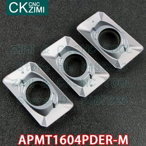 APMT1604PDER-M ZM2125 APMT 1604 PDER M Carbide Inserts Shoulder milling Inserts Tools CNC Metal lathe indexable tools for steel