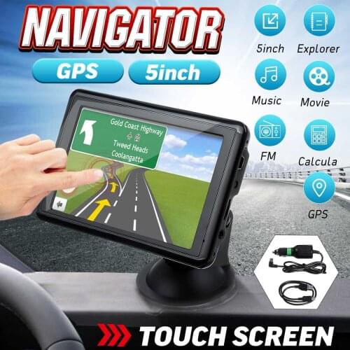 Car GPS Navigator 5 inch HD Touch Screen Portable GPS Navigation 4GB+128GB ade Gps Navi Navigation Device Global/Australia Map