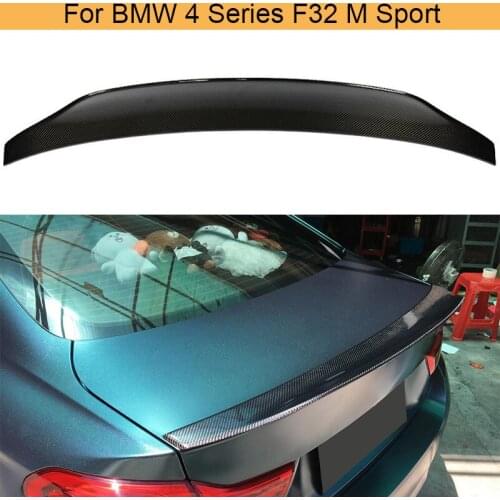 Car Rear Trunk Wing Spoiler For BMW 4 Series F32 M Sport 2014 - 2019 Carbon Fiber Spoiler Wing Boot Lip