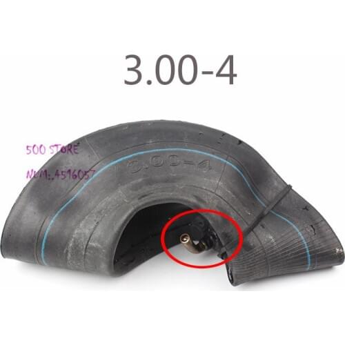Free shipping Motorcycle tire Inner Tube 3.00-4 high quality Tire metal valve Tube For Gas & Electric Scooter Bike