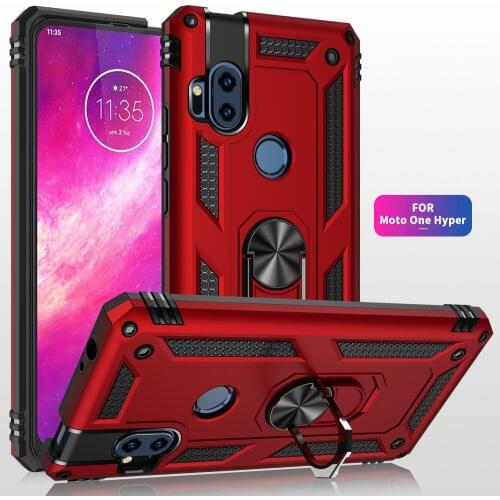 For Moto G Stylus G8 P40 Power One Hyper Cover Car Holder Magnetic Suction Armor Case for Moto G8 Play Plus Shockproof cover
