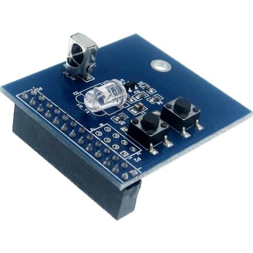 38KHz IR Infrared Control Expansion Board Transceiver Receiver Transmitter Shield DIY Double IR Emitter For Raspberry Pi