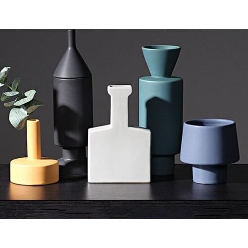 Morandi Irregular Flower Vase Ceramic Hydroponics For Green Plants Fresh Flowers Home Office Decoration Flower Arrangement Vases