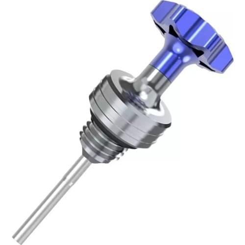 Car Oil Dipstick Pull Handle Engine Oil Pullhandle Aluminum Billet Black Blue Red Brand New Universal Automobile Replacemen