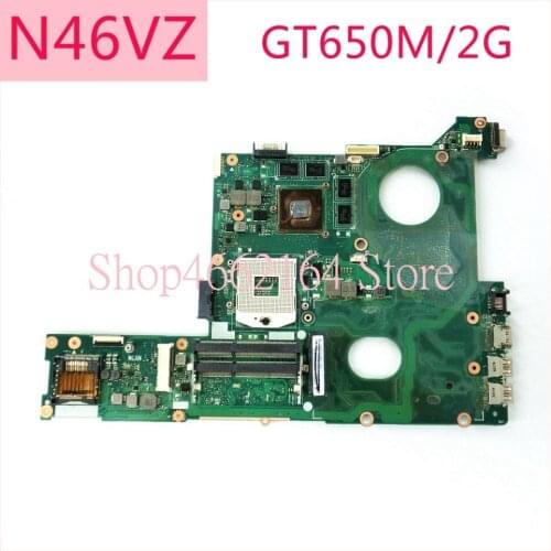 N46VZ GT650M/2G N13P-GT-A1 mainboard REV2.1 For ASUS N46V N46VM N46VZ N46VB HM76 SLJ8E DDR3 Laptop motherboard MAIN BOARD