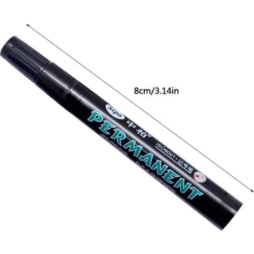 Multifunctional Black Permanenr Marker Pens 3.0mm Permanent Markers Work on Most Surface for Marking Doodling