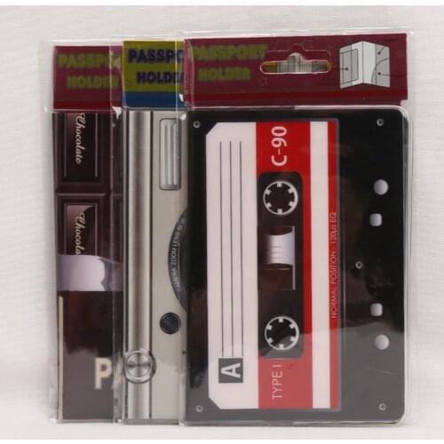 Fashion Camera Chocolate Tape PVC Credit Card Holder Travel Documents Passport Cover Multi-functional Ticket ID Card Case Gifts