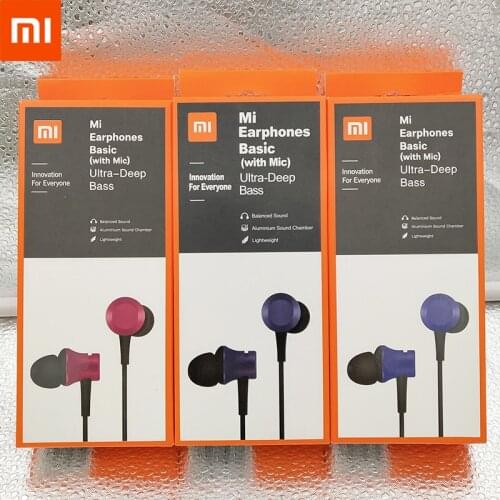 Xiaomi Piston 3 Earphone Mi Fresh 3.5mm In-Ear Earphone With Mic For Mi Note 10 CC9 X2 F2 Pro Redmi 8A 9C Note 8 8T 9 Pro Max 9S