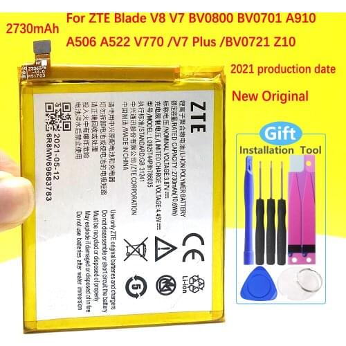 In stock Li3925T44P8h786035 2540mAh Battery For ZTE Blade V7 Z10 BA910 A910 A512 Xiaoxian 4 BV0701 Phone Battery+Tracking Code