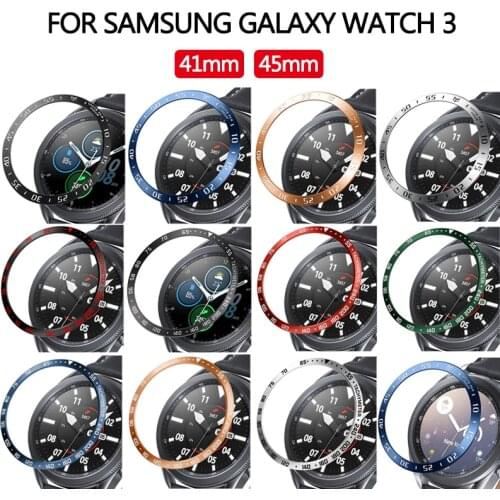 Bezel Ring Styling Cover Frame for Samsung Galaxy Watch 3 41mm 45mm Smart Bracelet Ring Case Protection Cover for Galaxy Watch 3