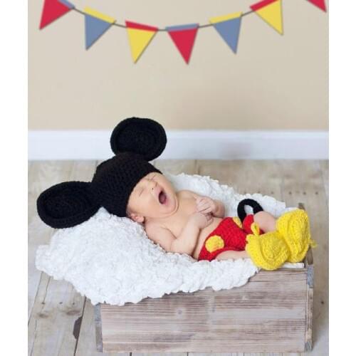 Newborn photograph photo clothing. newborn hat caps,handmade knitting cartoon baby hat,boots and shorts baby sets size:0-1m,3-4m