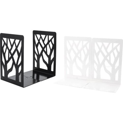 1 Pair Black Bookends / Bookends Organiser Stand / Office / School / Book End