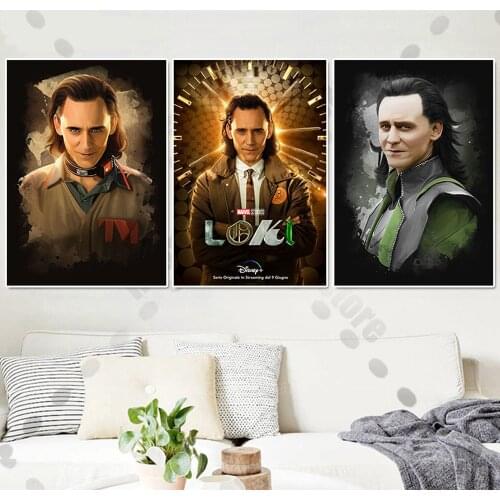 Marvel Thor Ragnarok Movie Poster Disney Loki TV Series Canvas Painting Superhero Wall Art Living Boy Room Home Decoration Mural