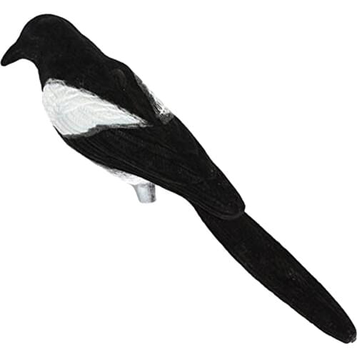 Magpie Decoy Pest Control Yard Hunting Bait Trap Bird Scarer Scarecrow Vivid Decor