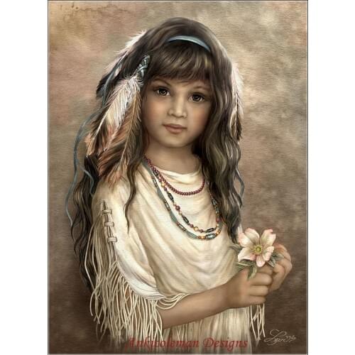 Cherokee Rose - Counted Cross Stitch Kits - DIY Handmade Needlework For Embroidery 14 ct Cross Stitch Sets DMC Color